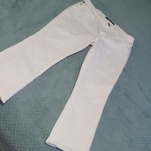Rock and Republic white crop Kendall jeans
